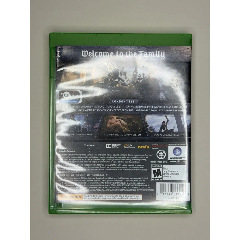 Ubisoft Assassin's Creed Syndicate Limited Edition Xbox One M 2015